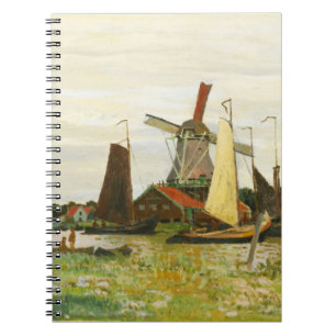 A Windmill at Zaandam Claude Monet Notebook