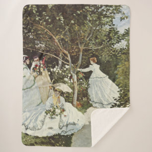 A Windmill at Zaandam Claude Monet    Sherpa Blanket