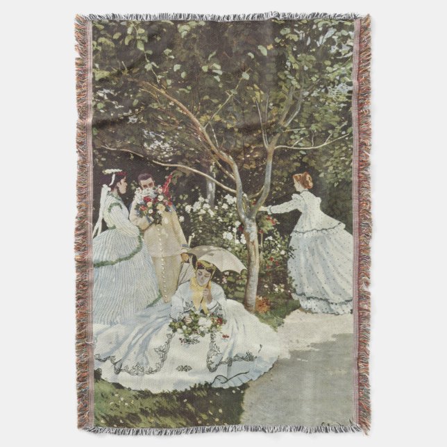 A Windmill at Zaandam Claude Monet    Throw Blanket (Front Vertical)