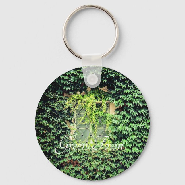 A window in green plants Case-Mate iPhone case Cla Key Ring (Front)
