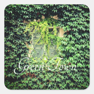 A window in green plants Case-Mate iPhone case Cla Square Sticker