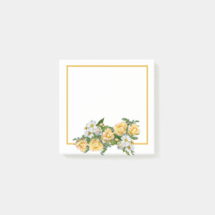 A Window with Yellow and White Flowers - Post-it Notes