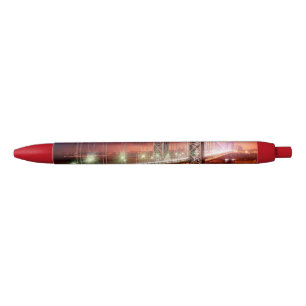 A windy and rainy evening view from Fort Lee Black Ink Pen