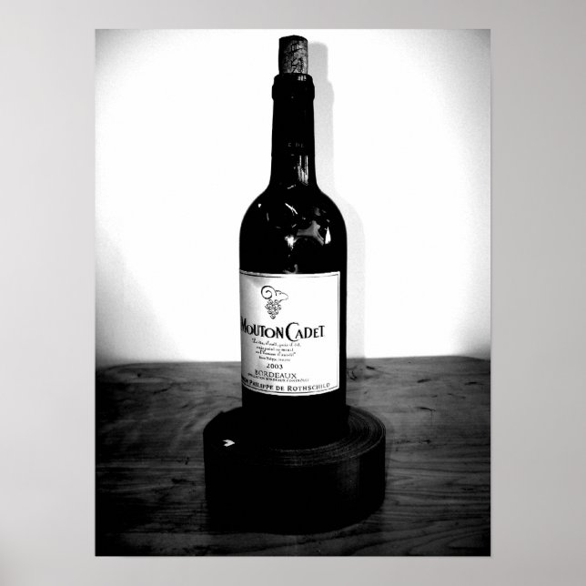 A Wine Bottle Poster (Front)