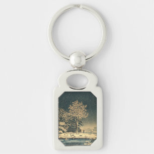 A Winter Day on Sumida River in Japan Key Ring