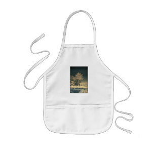 A Winter Day on Sumida River in Japan Kids Apron