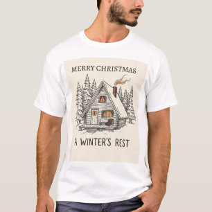 A Winter’s Rest – Cabin in the Pines T-Shirt