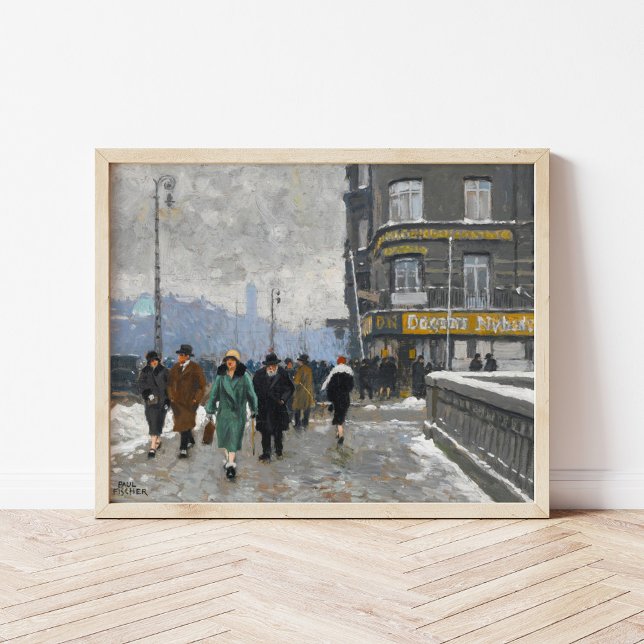A Winter Street | Paul Fischer Poster (Creator Uploaded)