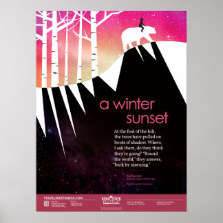 A Winter Sunset Poster