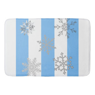 A Winter Wonderland Decor on a Bath Mat