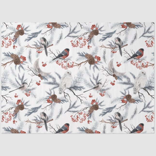 A Winter Woodland Series Design 11 Tissue Paper (Front)