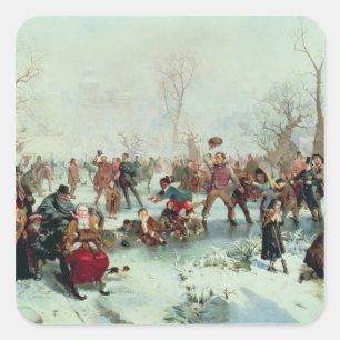 A Winter's Day in St. James's Park Square Sticker