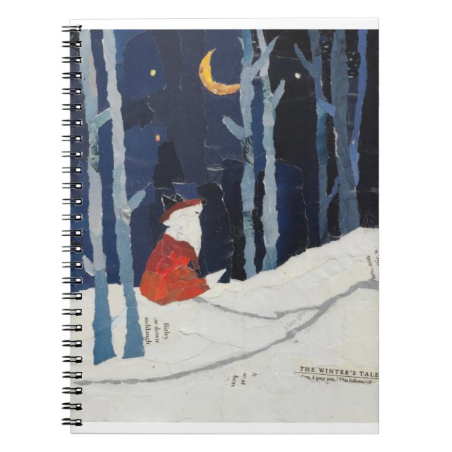 A winter's Tale - Fox in snow Notebook (Front)