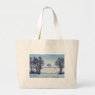 A Winters Walk Large Tote Bag