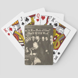 A Wire Made of Glass Humourous Tech Playing Cards