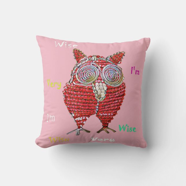 A wise owl pillow (Front)