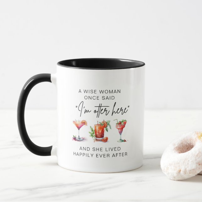 A Wise Woman Once Said Personalised Retirement  Co Mug (With Donut)