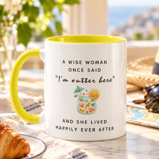 A Wise Woman Once Said Personalised Retirement Mug