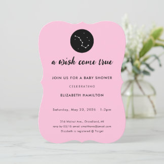 A Wish Come True Big Dipper Baby Shower Invitation