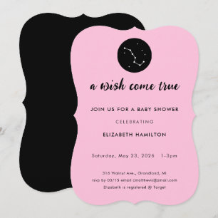A Wish Come True Big Dipper Baby Shower Invitation