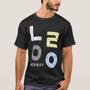 A with the word Norway written in Korean consonan T-Shirt