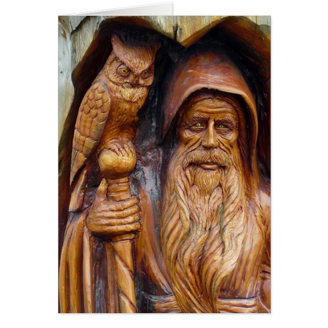 A Wizard and Owl Emerge From Cavern (Front)