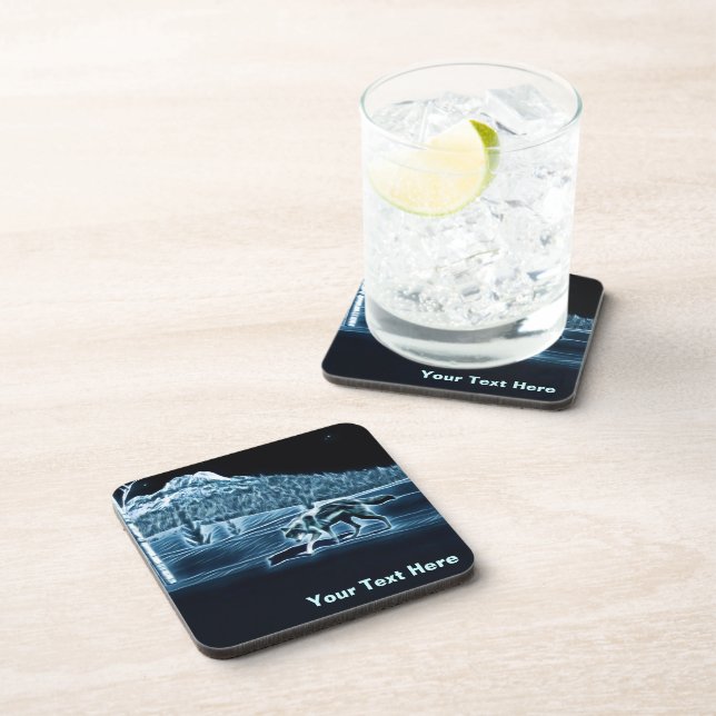 A Wolf On Snow Coaster (Right Side)