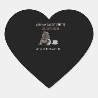 a woman cannot survive heart sticker