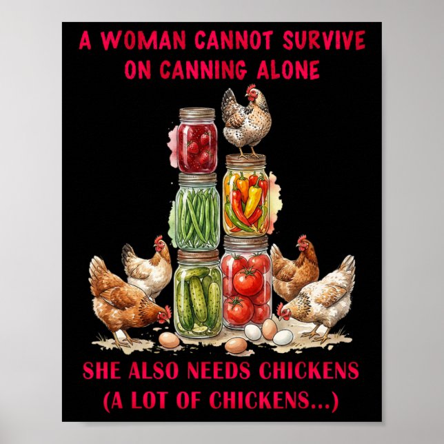A Woman Cannot Survive On Canning Alone She Needs  Poster (Front)