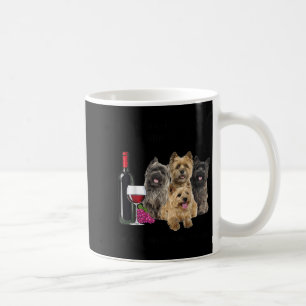 A Woman Cannot Survive On Wine Alone Cairn Terrier Coffee Mug