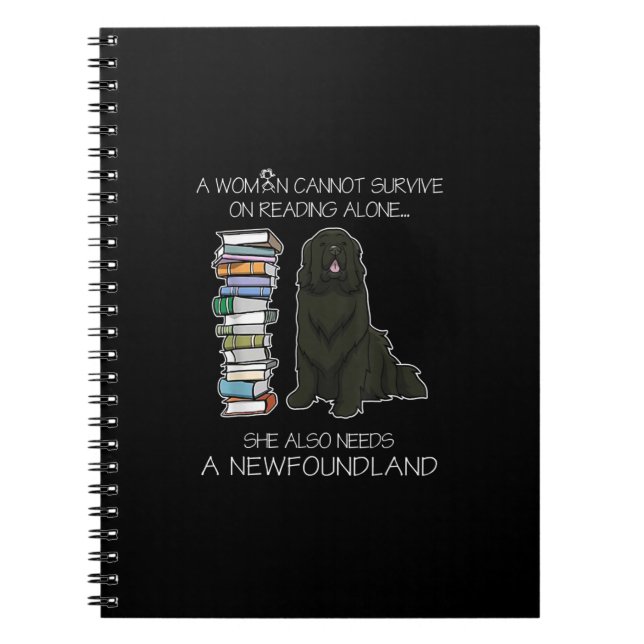 A Woman Cannot Survive Reading Alone Newfoundland Notebook (Front)