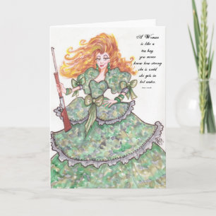 A Woman -Card Card