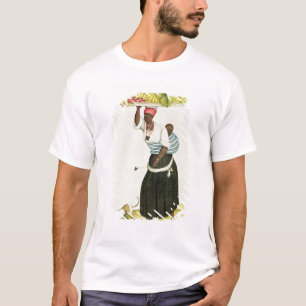 A Woman Carrying a Tray of Fruit on her Head T-Shirt