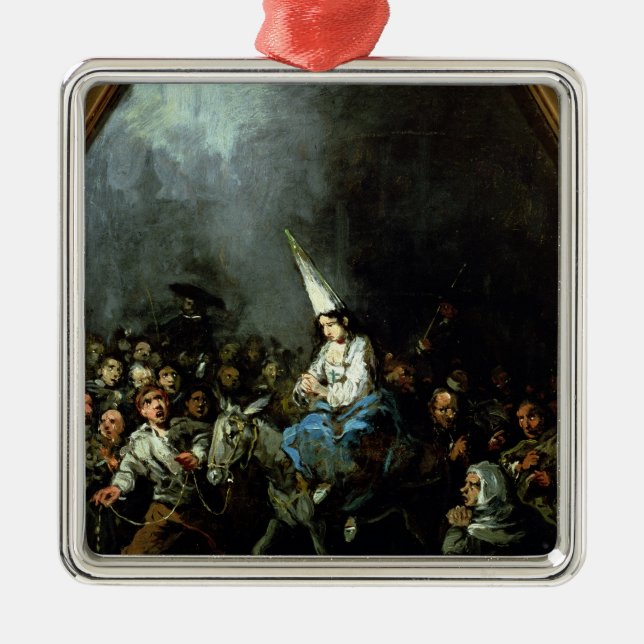 A Woman Damned by The Inquisition Metal Tree Decoration (Front)