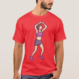 A Woman Doing Work Out T-Shirt