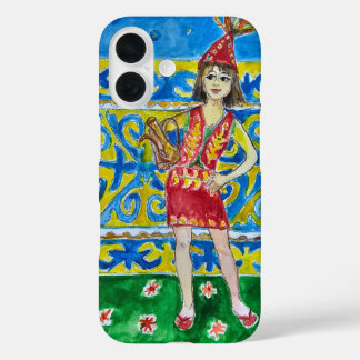 A woman dressed in traditional attire iPhone 16 case