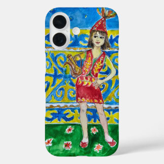 A woman dressed in traditional attire iPhone 16 case