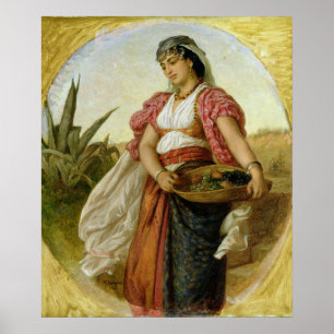 A Woman from Algiers, 1871 Poster