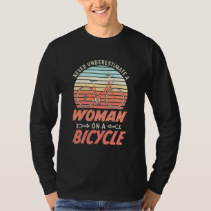 A Woman On A Bicycle T-Shirt