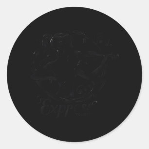 A Woman Playing A Musical Instrument – The Beauty Classic Round Sticker