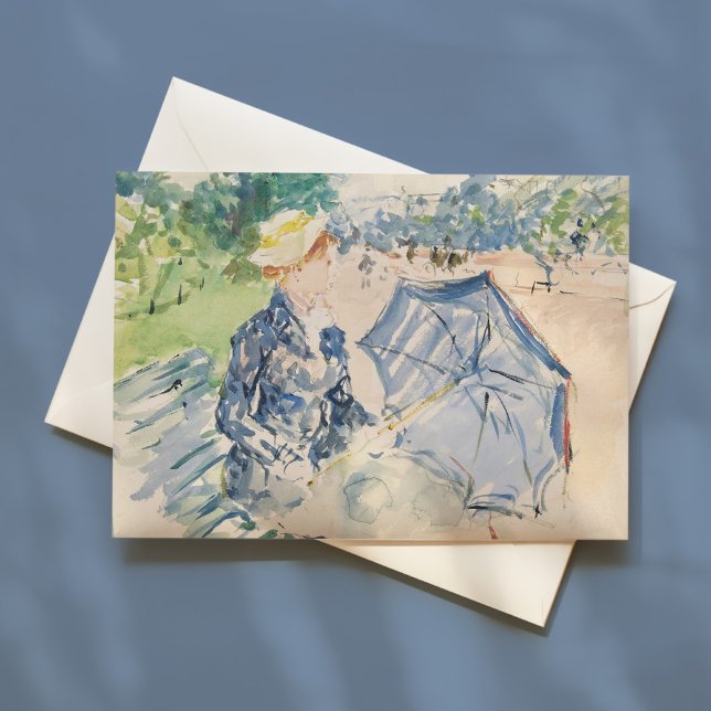 A Woman Seated at a Bench | Berthe Morisot Card (Creator Uploaded)