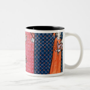A Woman Taking an Oath before Two-Tone Coffee Mug