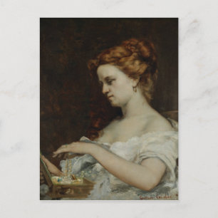 A Woman with Jewellery, 1867 Postcard