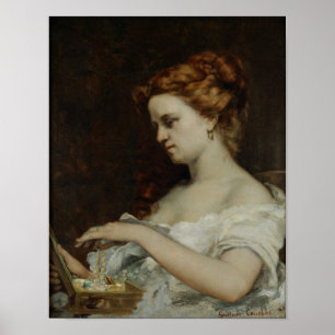 A Woman with Jewellery, 1867 Poster