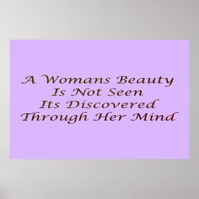A Womans Beauty message poem feature      Banner Poster (Front)