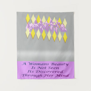 A Womans Beauty message poem feature Tapestry