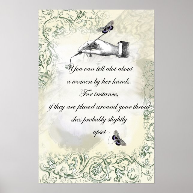 “A womans hands” Quote Poster (Front)