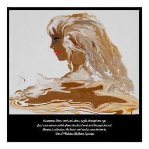 A Womans Heart and Soul Is Where The Beauty Is Poster