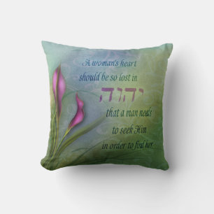A Womans Heart - Calla Lily Cushion