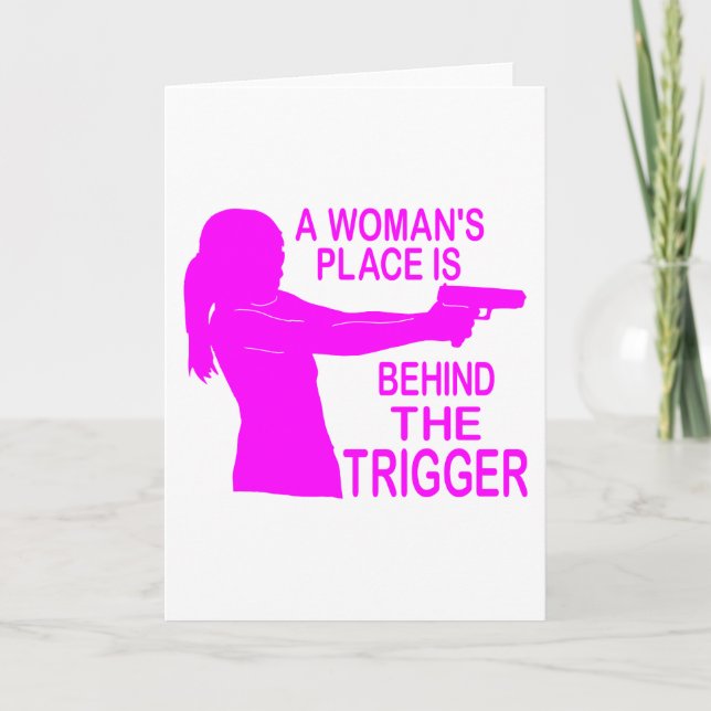 A WOMAN'S PLACE CARD (Front)
